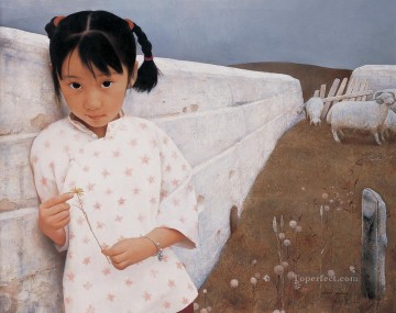 Yimeng Kid 1994 JMJ Chicas chinas Pinturas al óleo